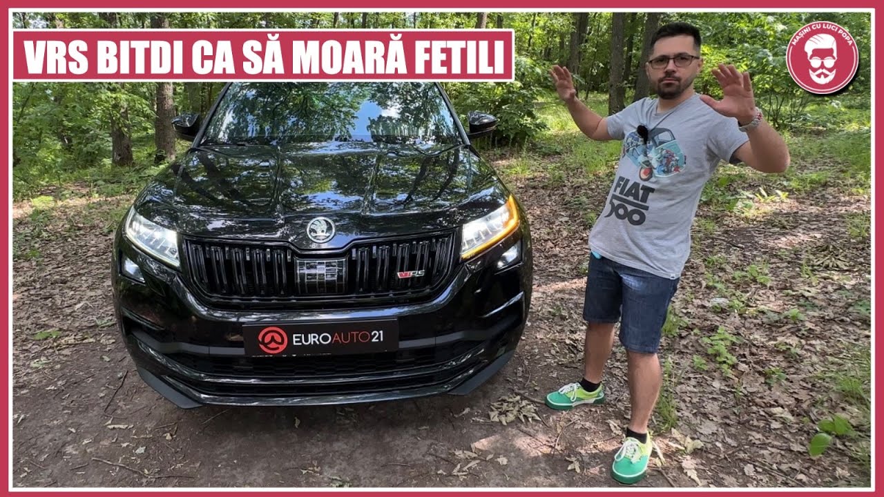 PE GUSTUL ROMÂNULUI! SKODA KODIAQ vRS 2.0 BiTDI 240 CP, consum MIC, putere MARE, portbagaj cât CASA!