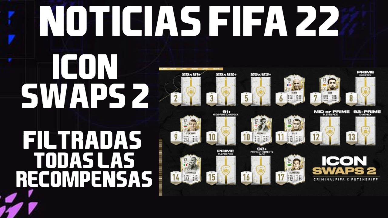 🚨 FILTRADAS TODAS LAS RECOMPENSAS DE ICON SWAPS 2 🚨 | QUE ELEGIR EN ICON SWAPS 2 | NOTICIAS FIFA 22