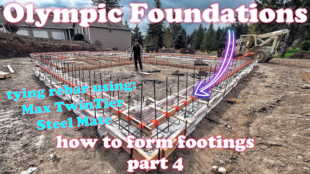 How to Form Footings Part 4 Tying Rebar