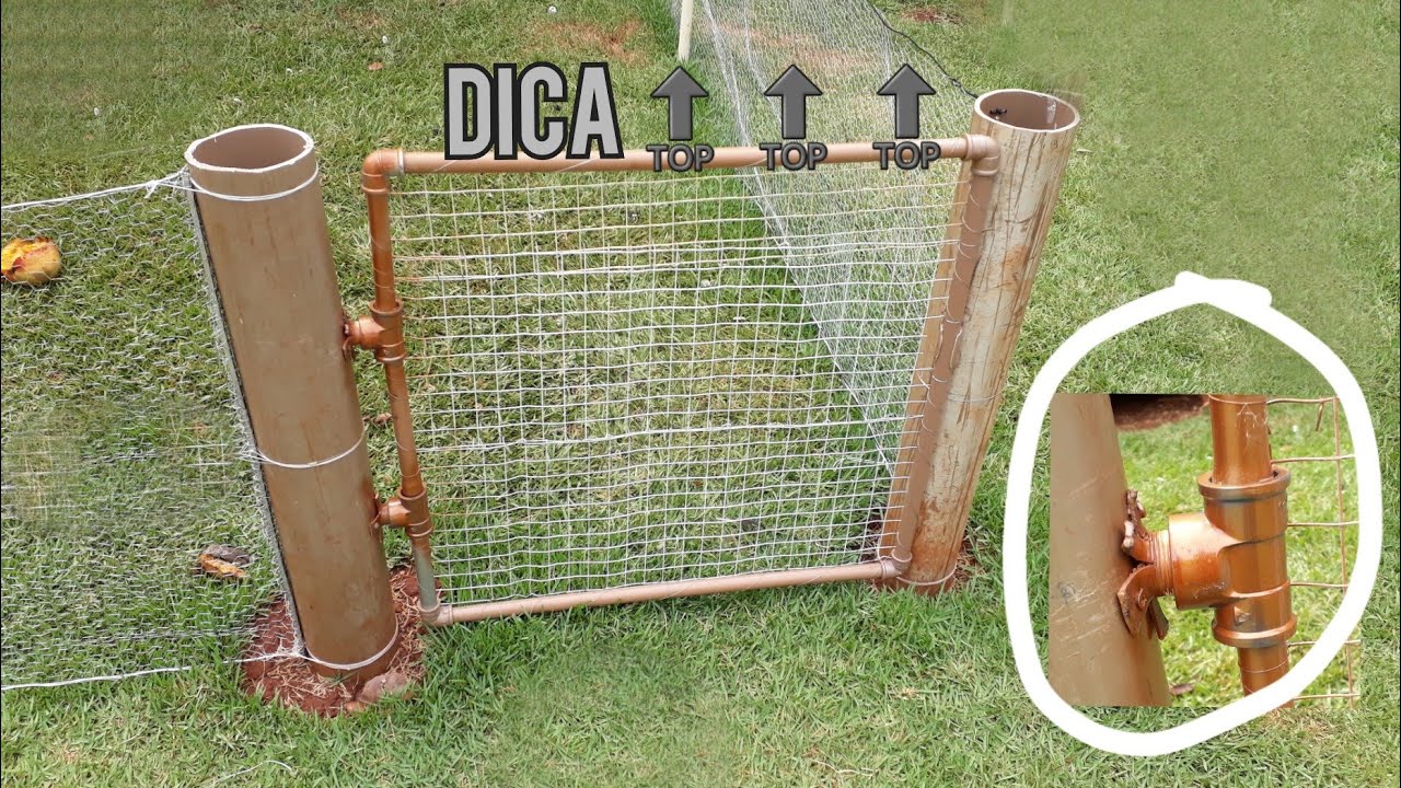 Como fazer Portão | Porta usando PVC e Tela