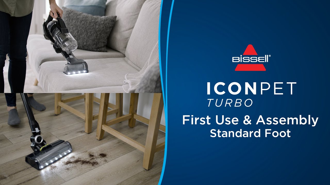 First Use & Assembly | ICONPET® TURBO Cordless Stick Vacuum