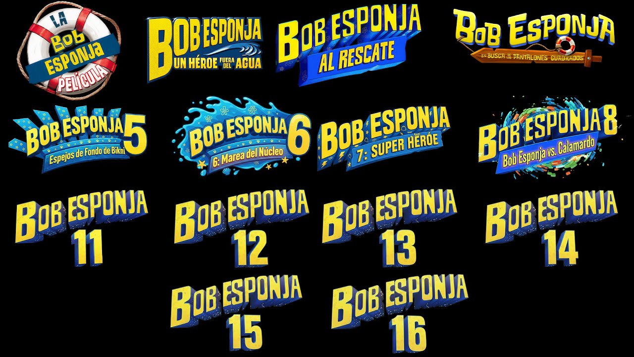 Todas las Películas de BOB ESPONJA (1-16) Saga Completa