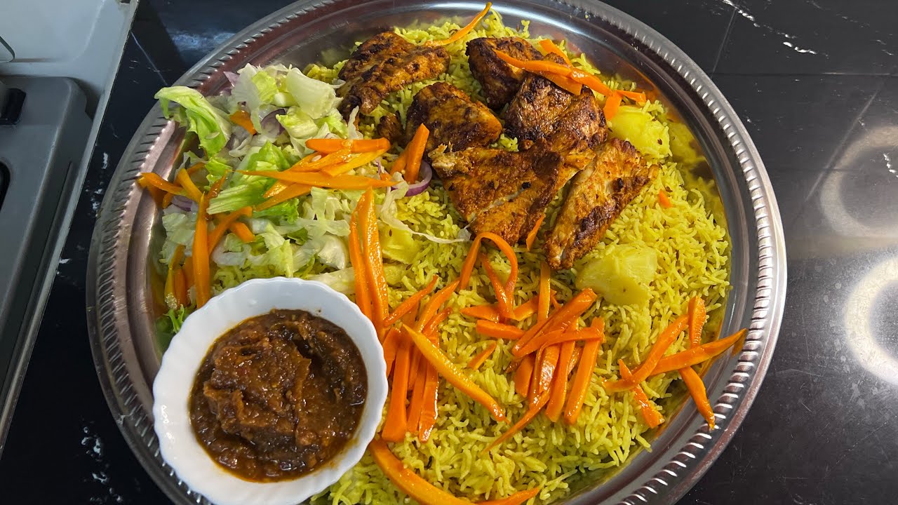 QADO BARIIS IYO KALUUN AAD UMACAAN AAD UFUDUD ||FISH AND COCONUT PILAU ||Yummy lunch