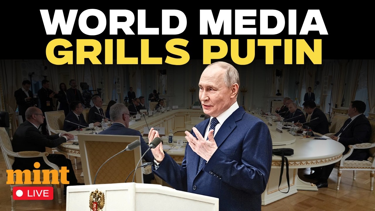 Putin LIVE | Putin in the Hot Seat as Global Media Fires Questions on War and Power | Russia-Ukraine