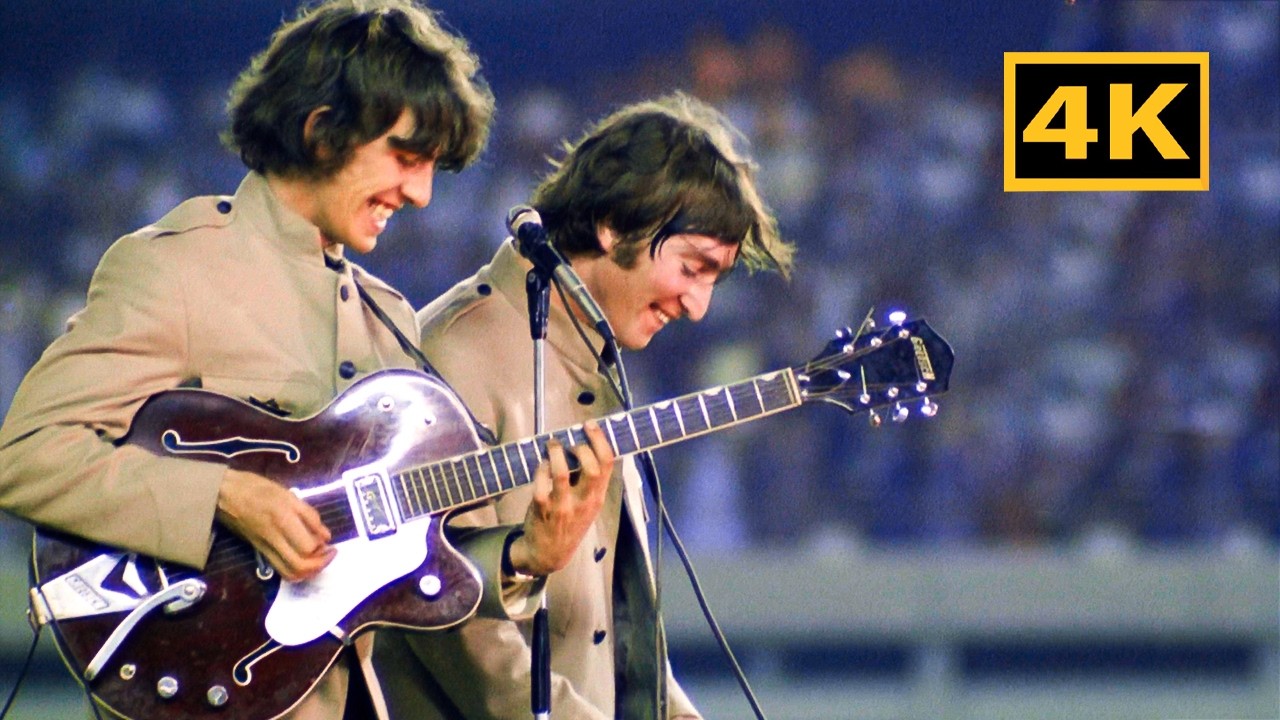 (4K) The Beatles Live At Shea Stadium