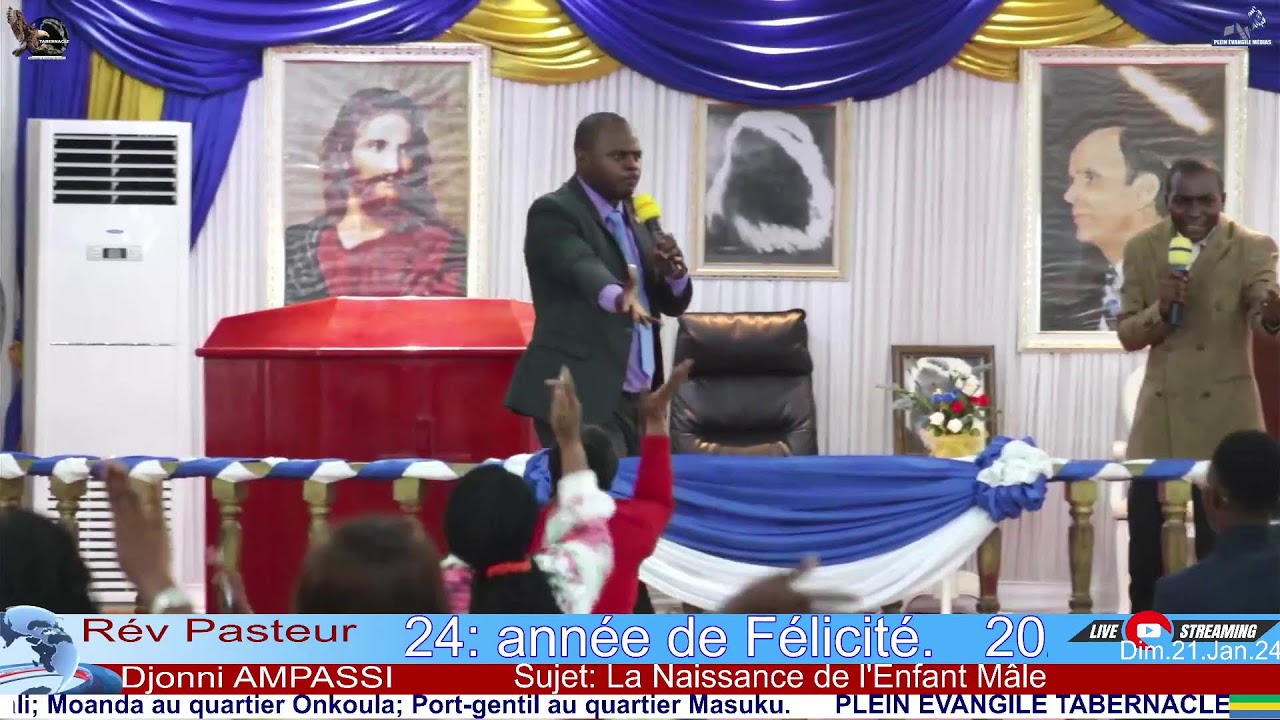 La Naissance de l'Enfant Mâle. Par le révérend Pasteur  Djonni AMPASSI. Dim 21/01/2024