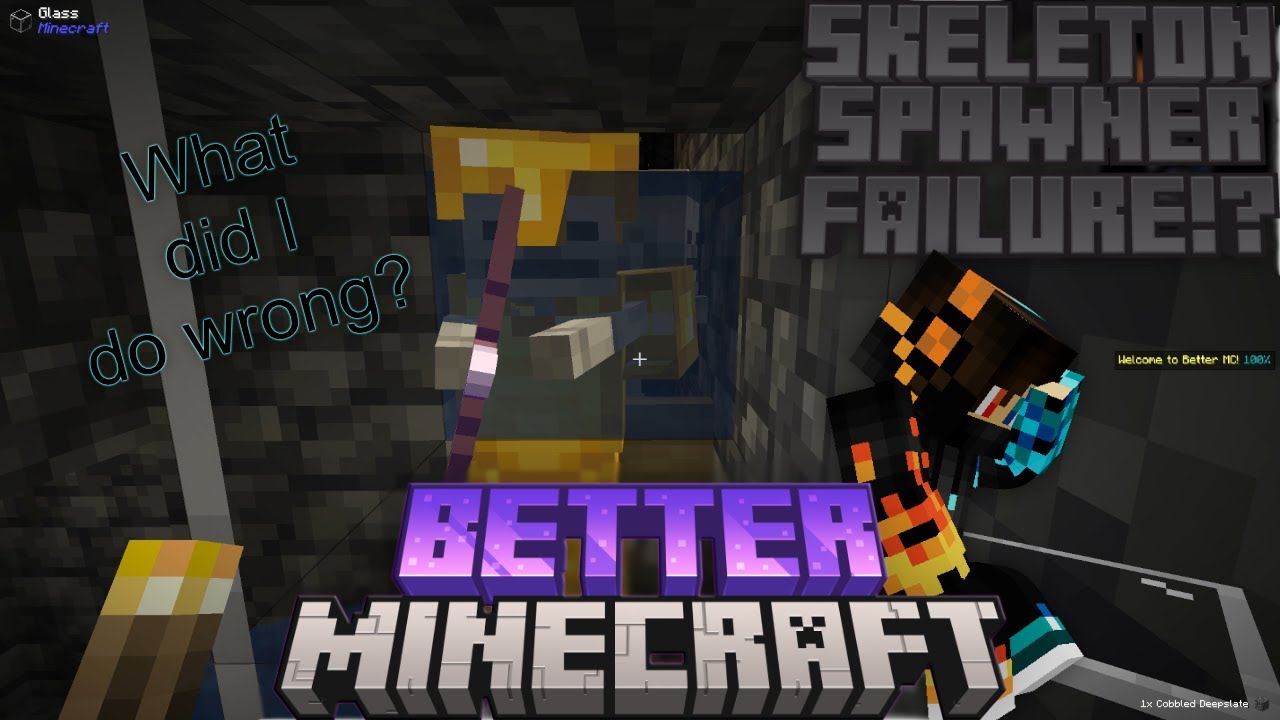 Better Minecraft Ep 8: Unlimited Bones & Arrows! Skeleton XP Farm