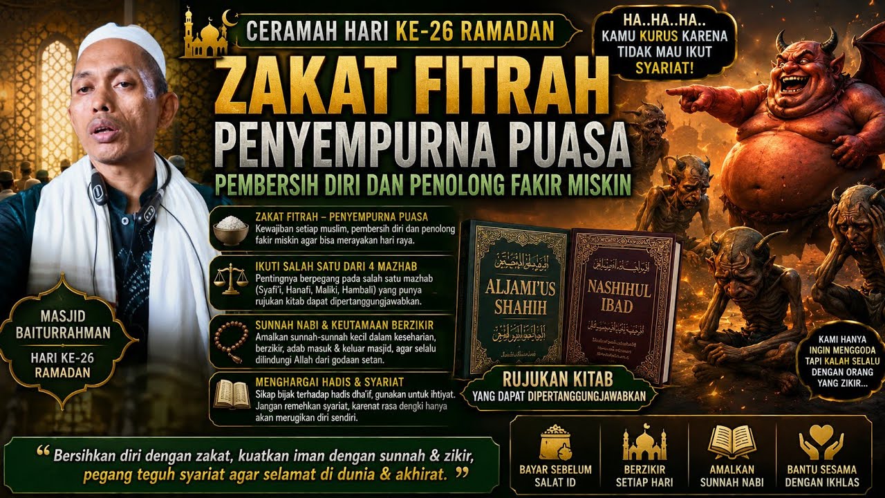 26 Msjid Baitur Rqhman - Badan terkena penyakit belang karena tidak menghargai hadits dho'if