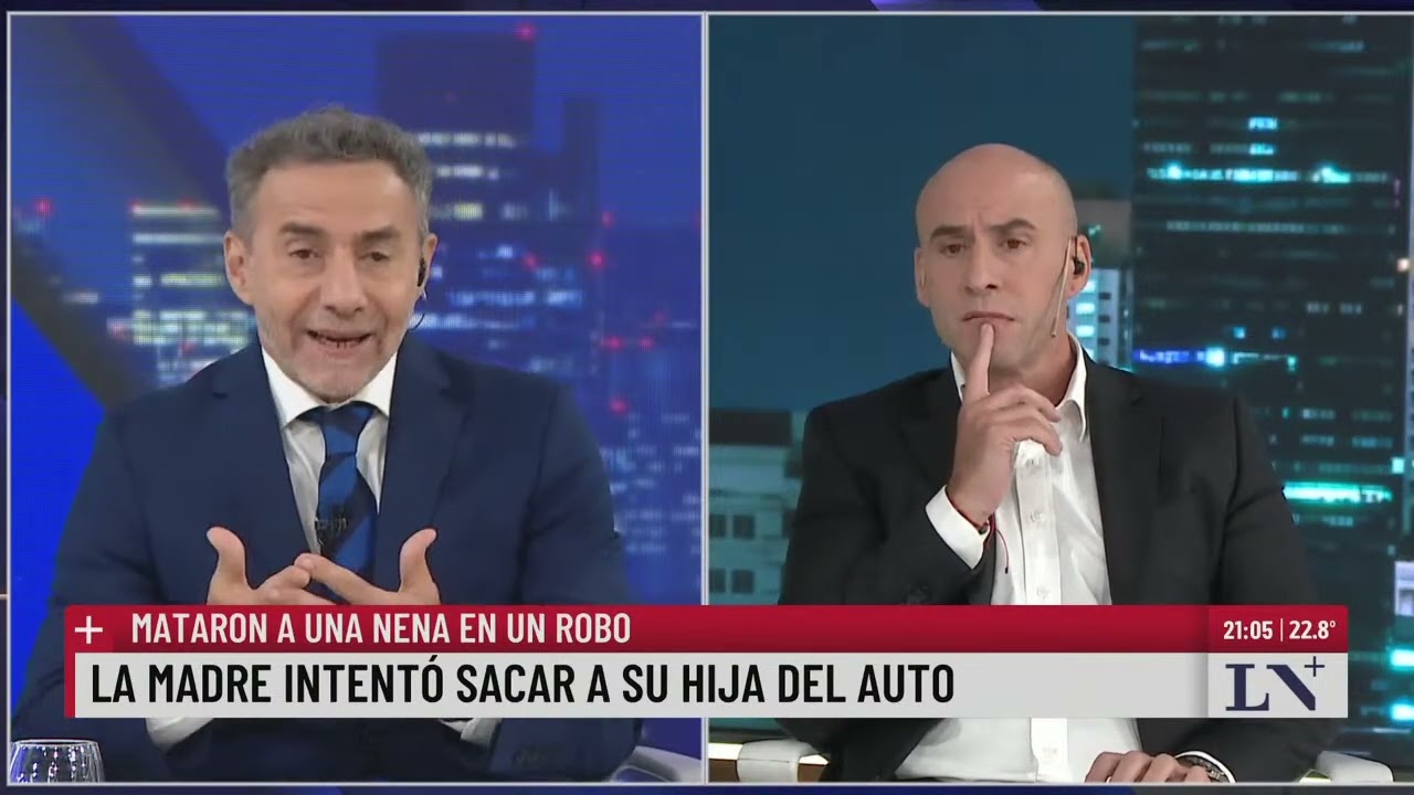 Asalto, crimen de una nena y conmoción en La Plata: el pase entre Luis Majul y Esteban Trebucq