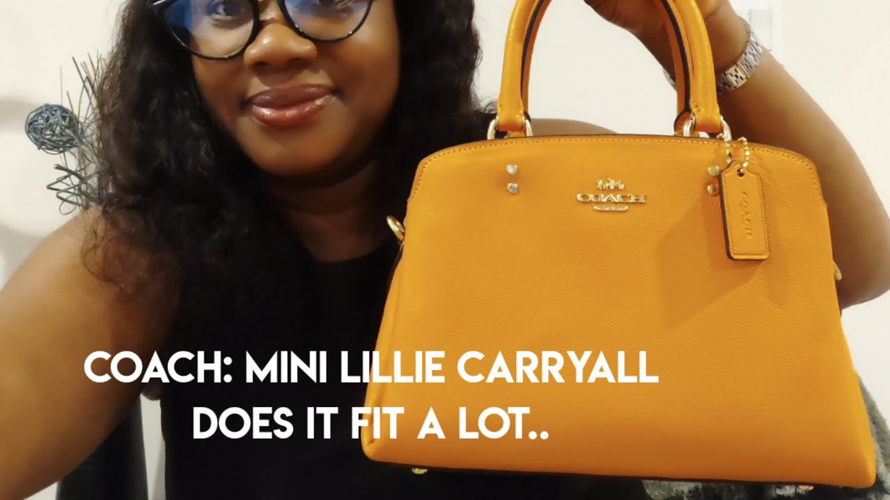 Coach Mini Lillie Carryall: What Fits| Affordable Luxe TV