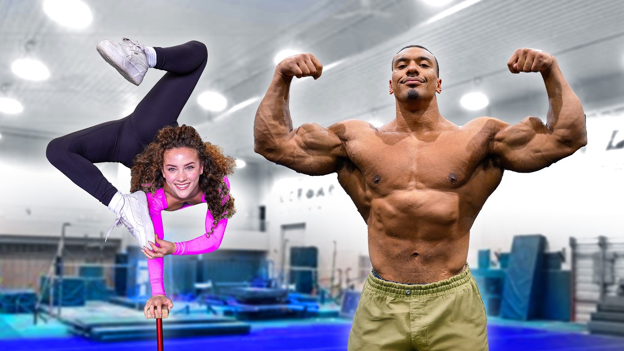 Who's Stronger?! BODYBUILDER or GYMNAST  ft. @Larry Wheels