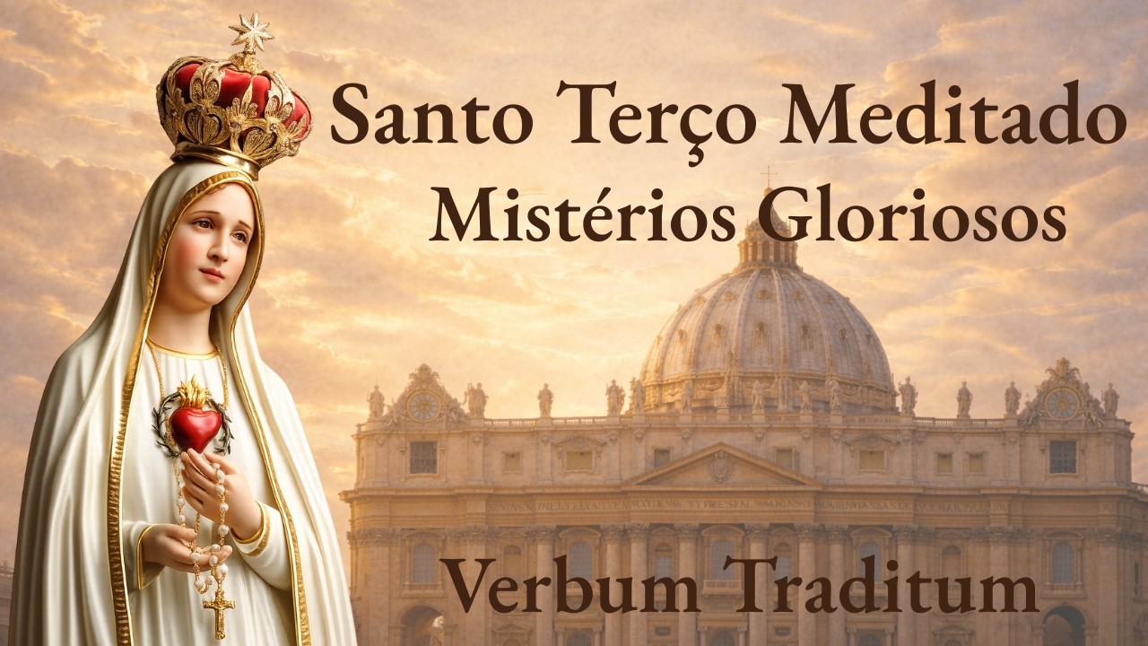 Santo Terço Meditado | Mistérios Gloriosos | Belíssimas imagens | Quarta-Feira