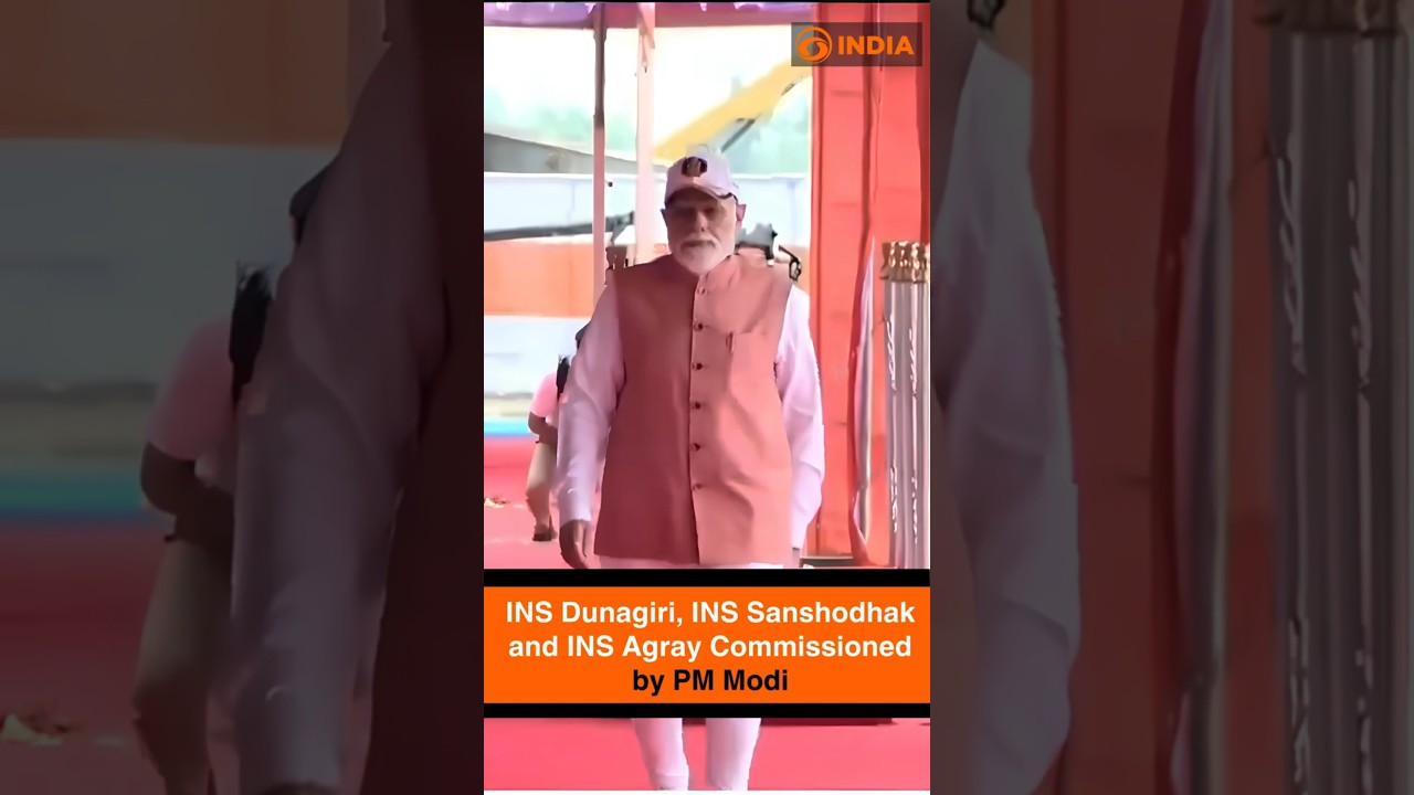 INS Dunagiri, INS Sanshodhak and INS Agray Commissioned by PM Modi