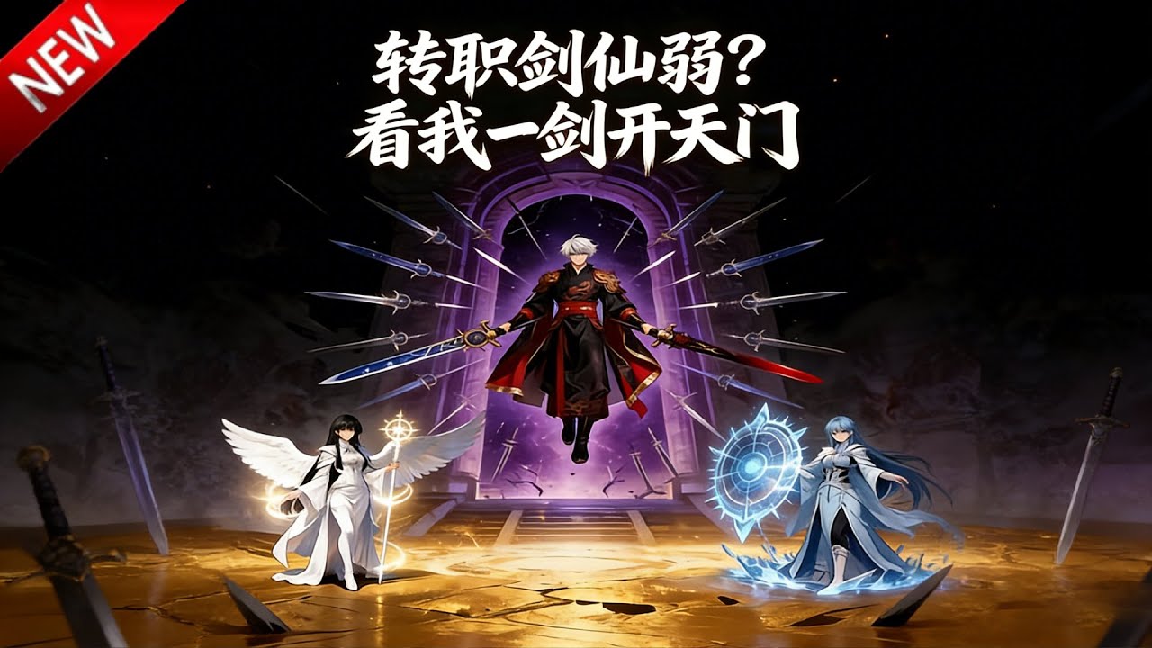💥【新番上线】当萧辰激活天赋那一刻，当SSS级法师还在吟唱禁咒时，萧辰一剑出鞘，万剑齐发直接秒杀副本BOSS！《转职剑仙弱？看我一剑开天门》全集 Multi SUB 