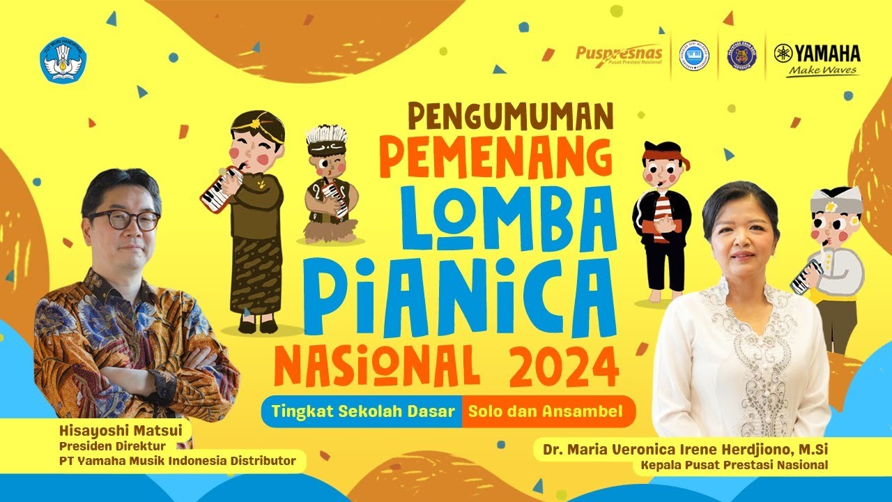 Pengumuman Pemenang Lomba Pianica Nasional 2024 [Puspresnas dan Yamaha Musik]