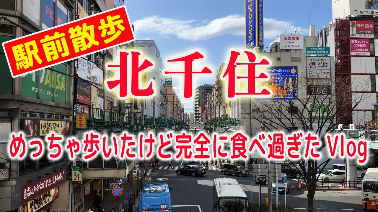 食べ歩きVlog【北千住】レトロな商店街に食べきれないほどのグルメが溢れている街…