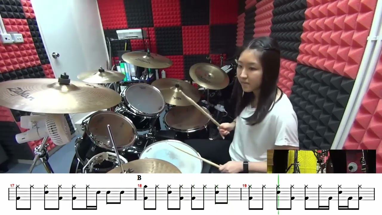 【鼓譜系列】光輝歲月 - Beyond Drum Cover by Alice Lau
