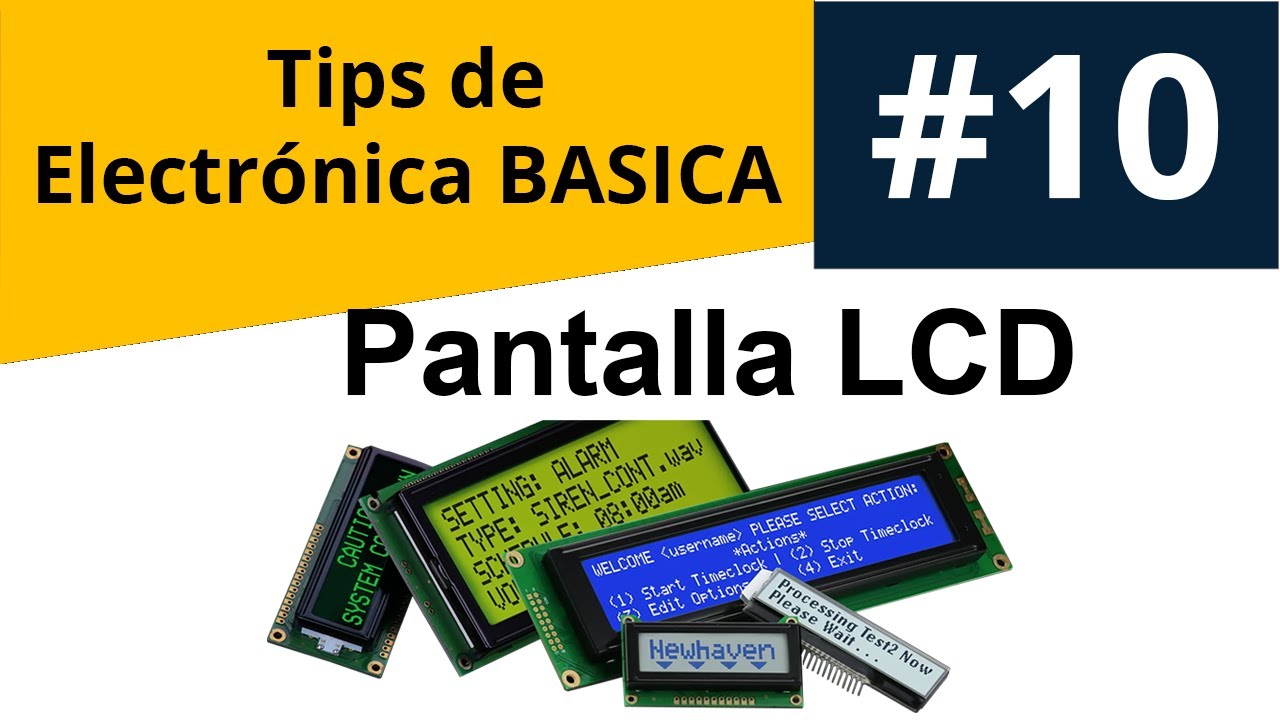 ¿Cómo Funciona una Pantalla LCD? - Display 2x16  o 16x2 || Tip de Electrónica