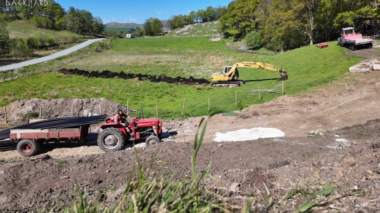 Workday In Remote Norway - building campsite from scratch. Ep.7