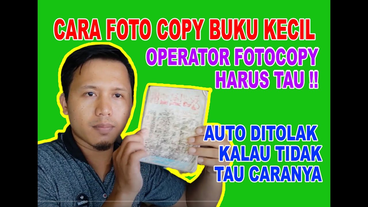 #tips&tutorial | CARA FOTOCOPY BUKU  KECIL | TUKANG FOTOCOPY HARUS TAU INI