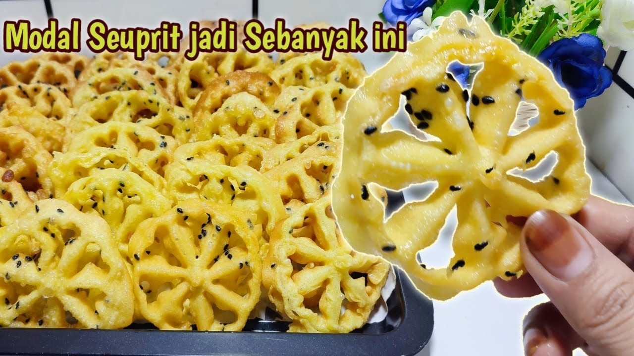 BEGINI CARA BIKIN KEMBANG GOYANG SUPER RENYAH‼️RESEP KEMBANG GOYANG MUDAH DAN RENYAH
