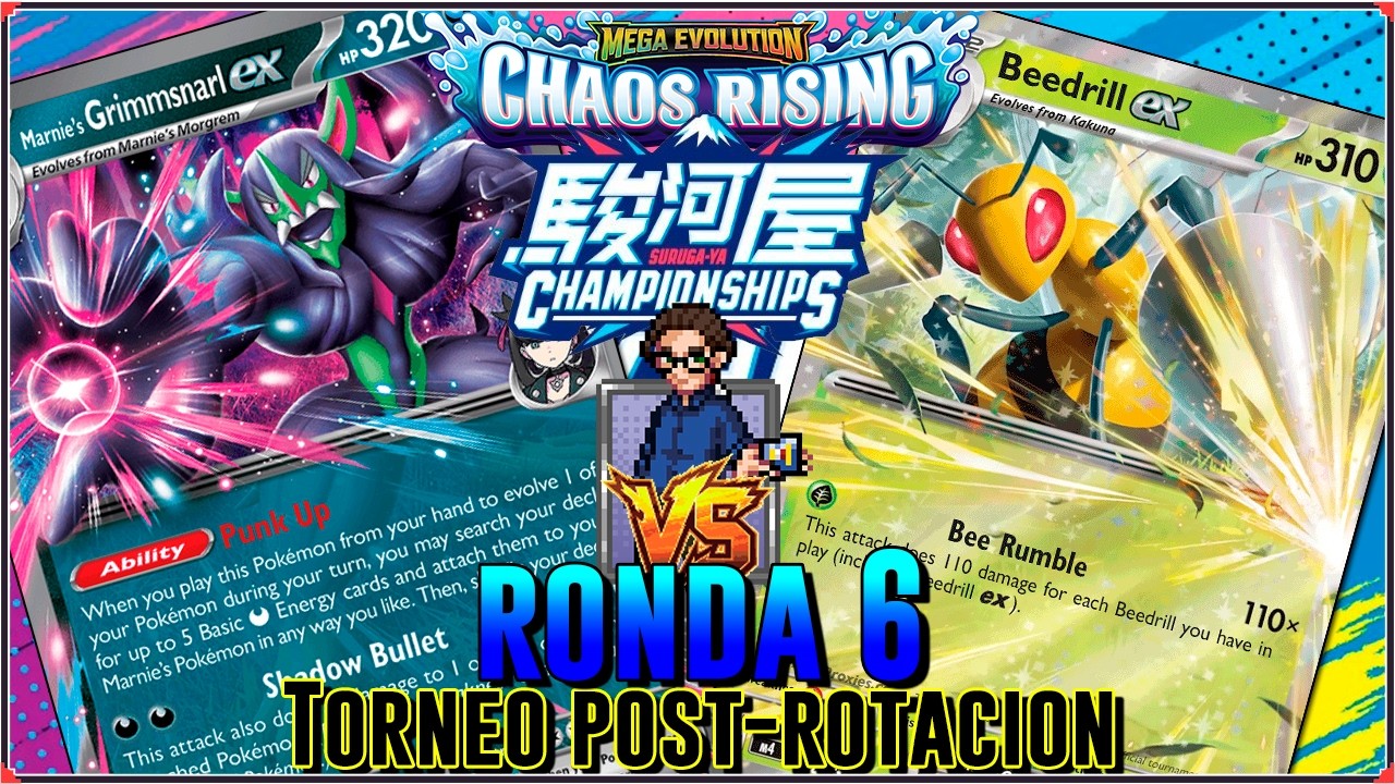R6 TCG POKEMON Championships SURUGA-YA en ESPAÑOL | Grimmsnarl Marnie vs Beedrill ex