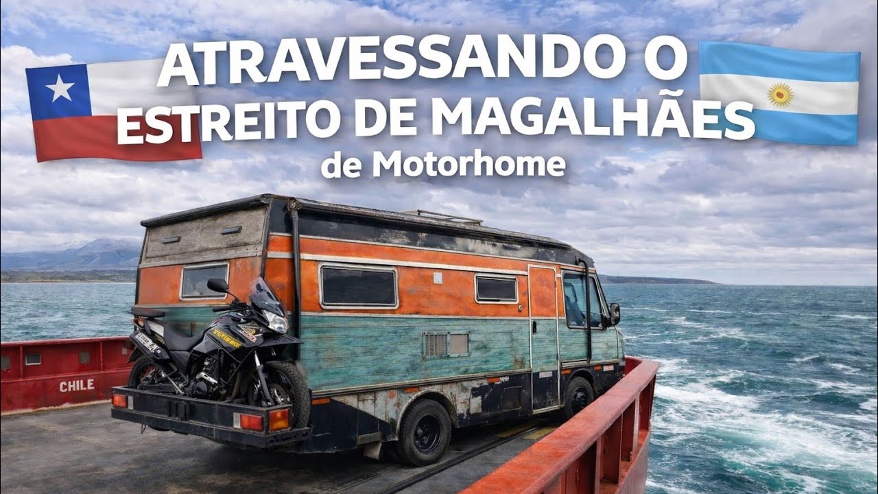 Estreito de Magalhães de Motorhome - Expedição USHUAIA.