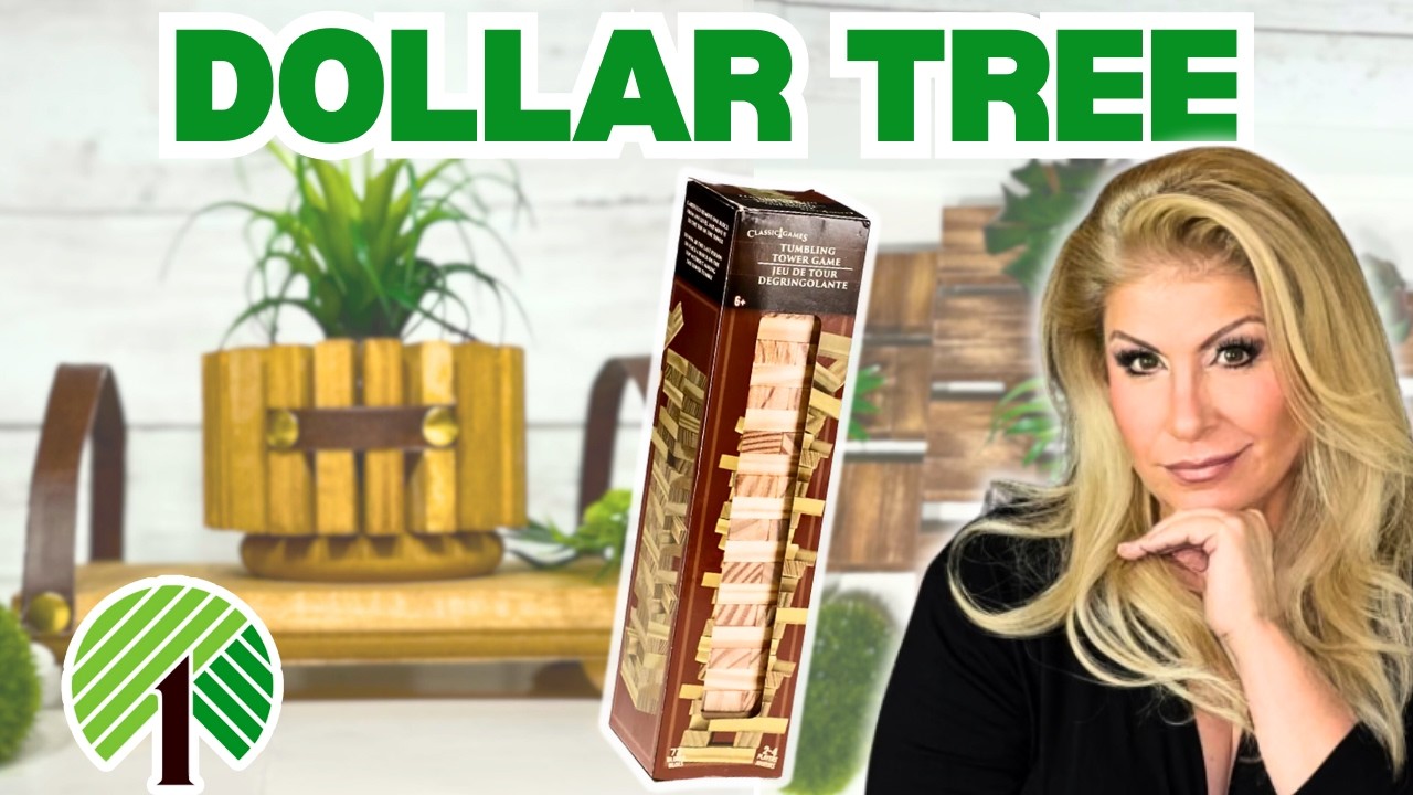 🔥DOLLAR TREE Tumbling Tower Block Decor HACKS❤️‍🔥 - 💰Budget Friendly Elegance…MUST TRY!🤩