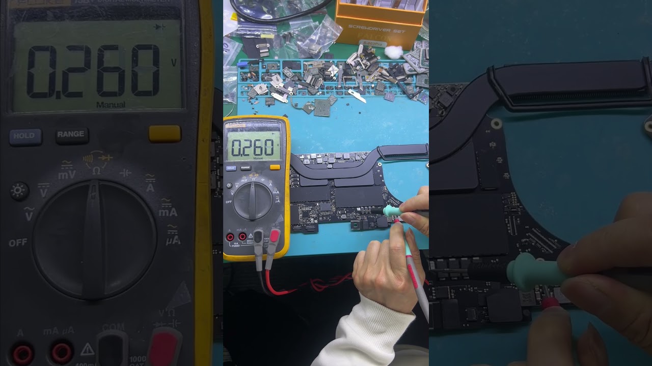 Repair MacBook Pro short circuit using IR Thermal Imaging