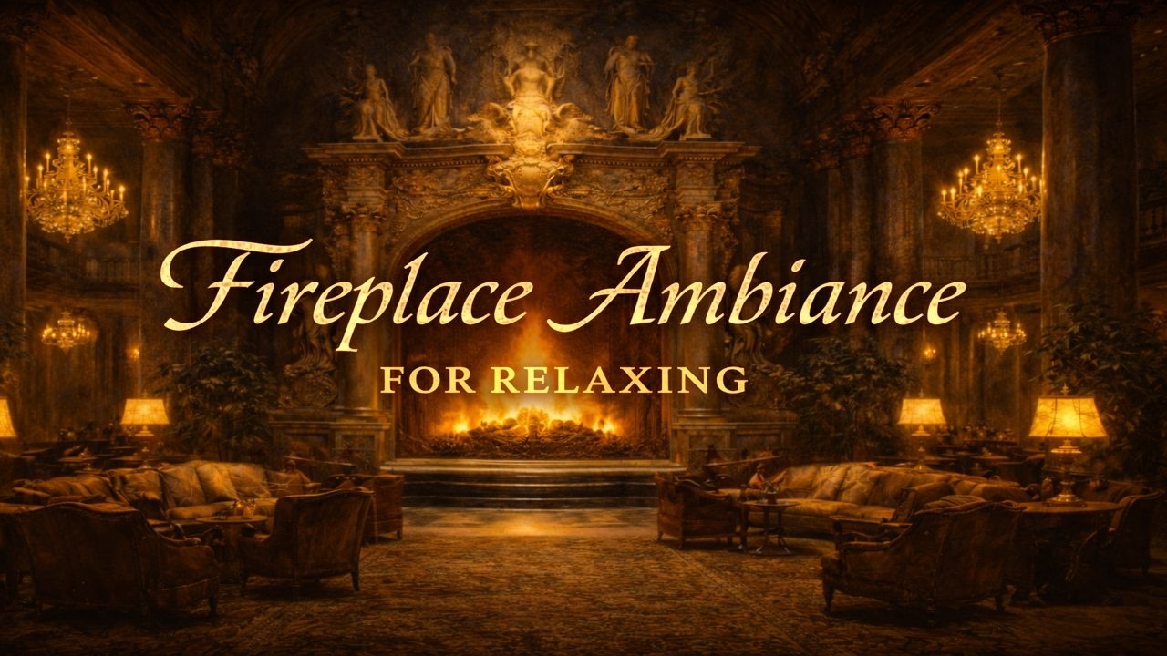 Fireplace Ambience for Relaxing 🔥 Study Music, Deep Sleep Sounds, Cozy Lofi Focus