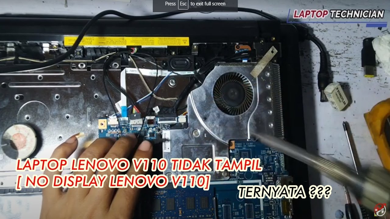 LAPTOP LENOVO V110 TIDAK TAMPIL [ NO DISPLAY LENOVO V110]
