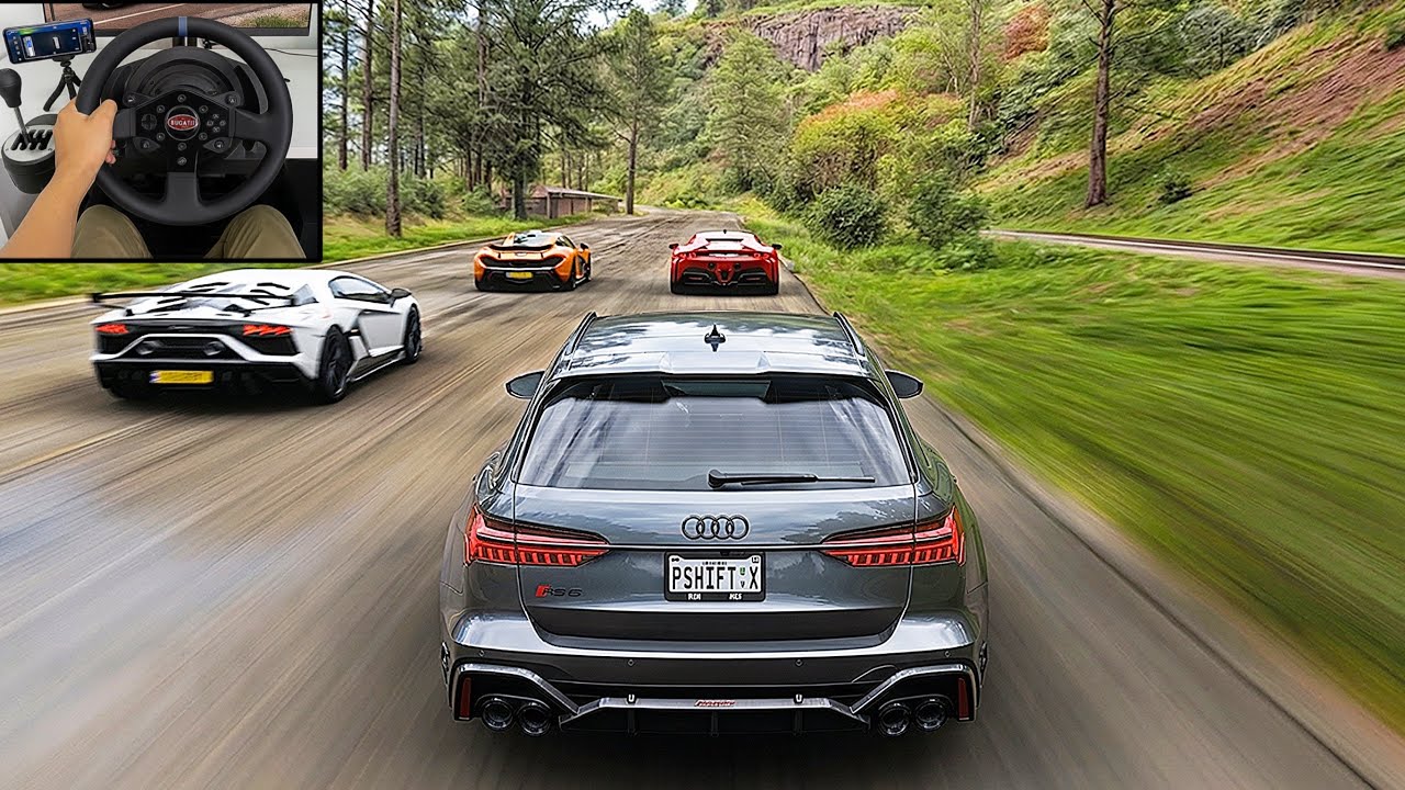 Audi RS6 vs Supercars | Ultra Realistic Forza Horizon 5 Gameplay