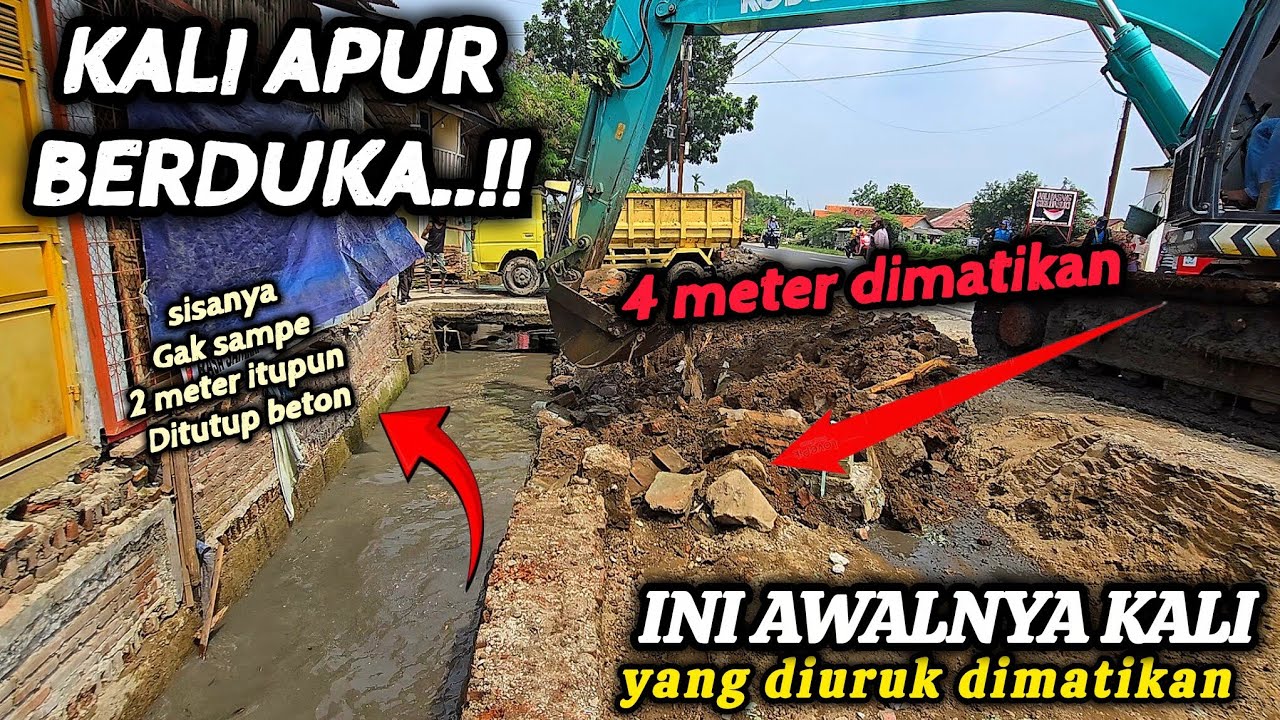 WAH NGERI PARAH❗️KEMBALI KALI APUR DITEMUKAN DIURUK  4 METER DIMATIKAN  DICOR BETON 