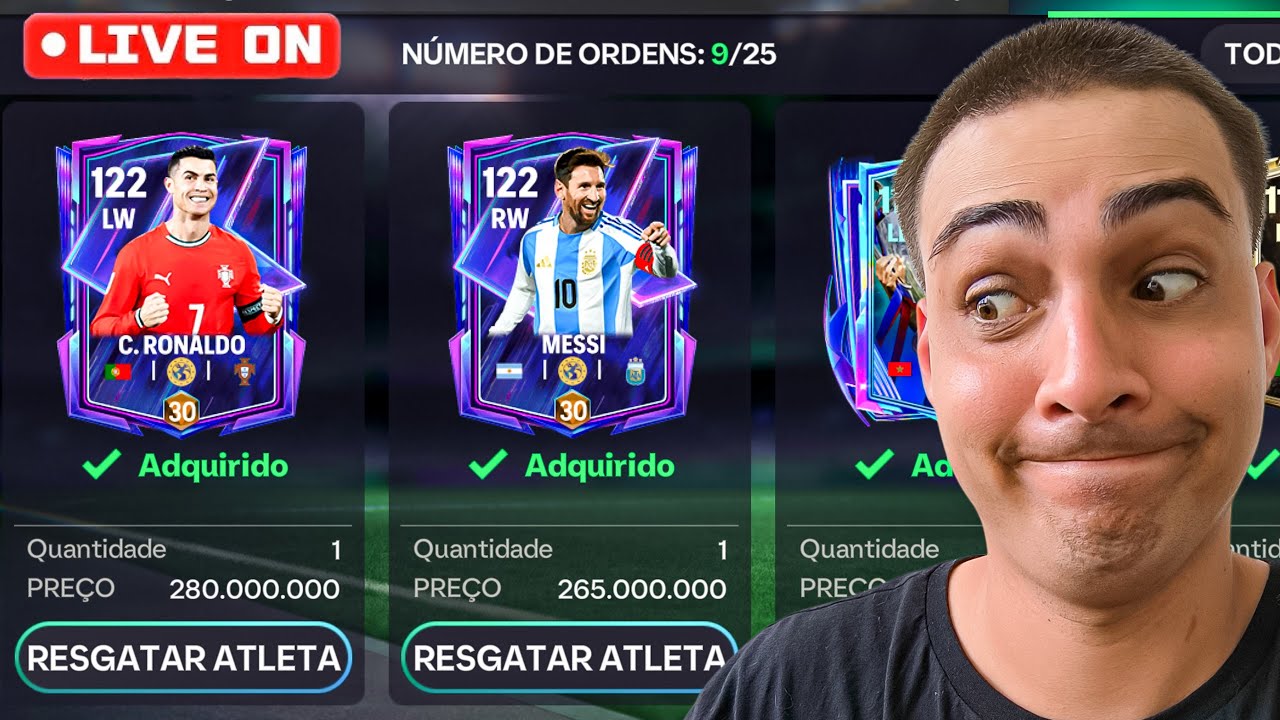 JOANDO COM NOVO CR7 E MESSI
