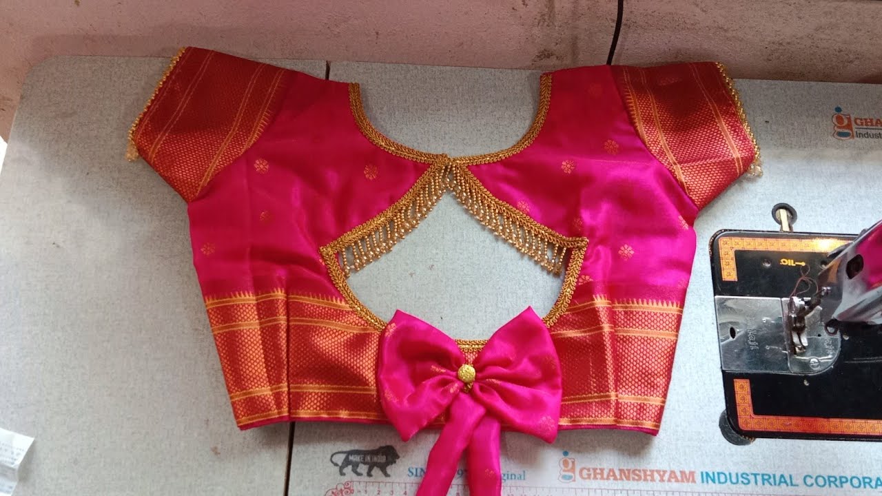 New boat neck blouse design#boat neck design#rutika blouse fashion 