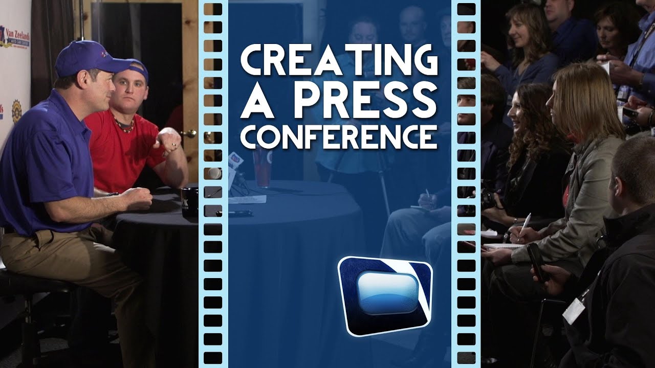 Film Scene - Creating a Sports Press Conference and Camera Strobe/Flash Effect