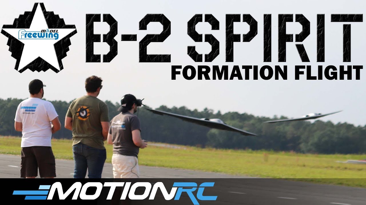 SURPRISE Freewing B-2 Spirit Formation Flight | Motion RC