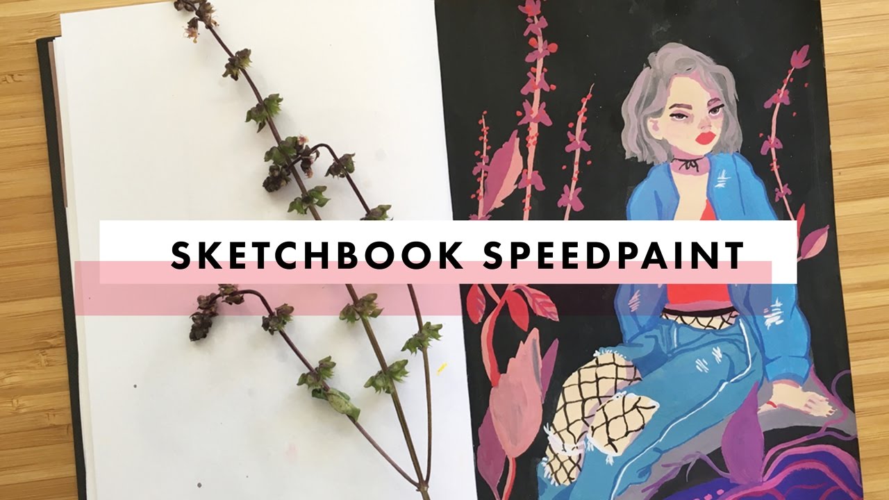 SKETCHBOOK SPEEDPAINT | playing with gouache
