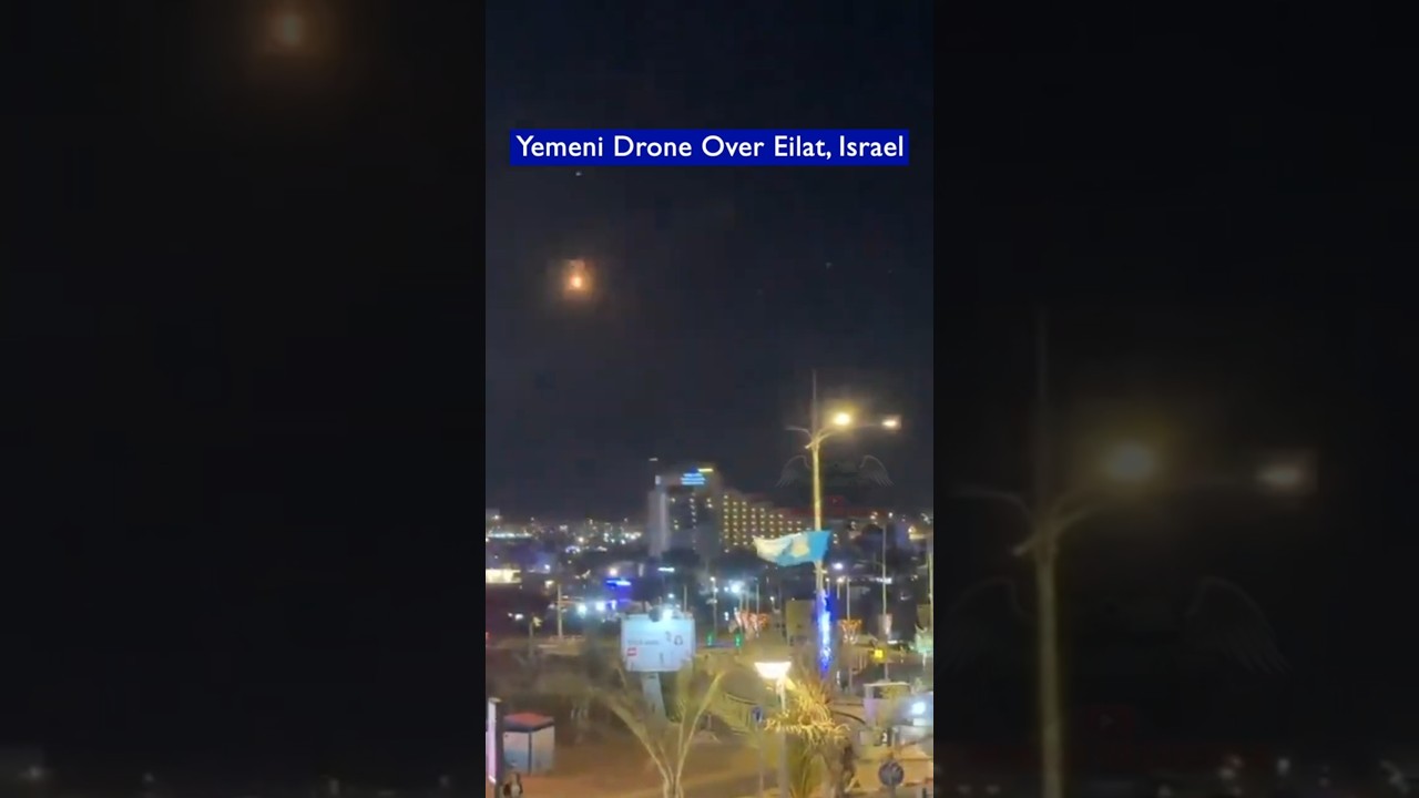Israeli Air Defense DOUBLE Intercept Yemen Houthi Drone Over Eilat!!