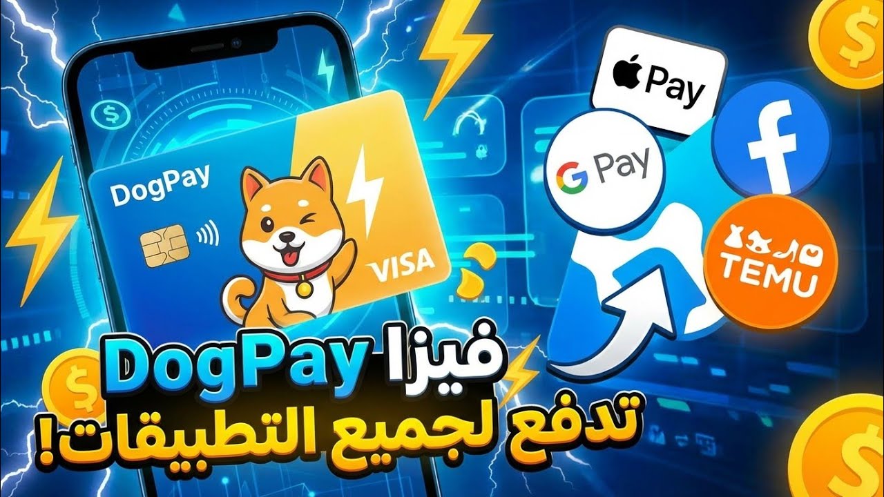 شرح طريقة الحصول على بطاقة فيزا افتراضية DogPay خطوة بخطوة 
