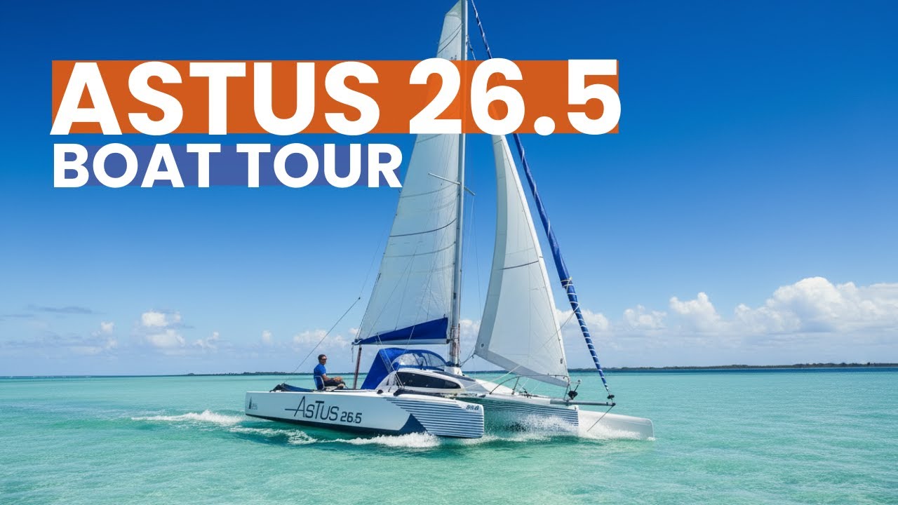 Astus 26.5 : le trimaran repliable primé “Voilier Transportable 2026” | Boat Tour
