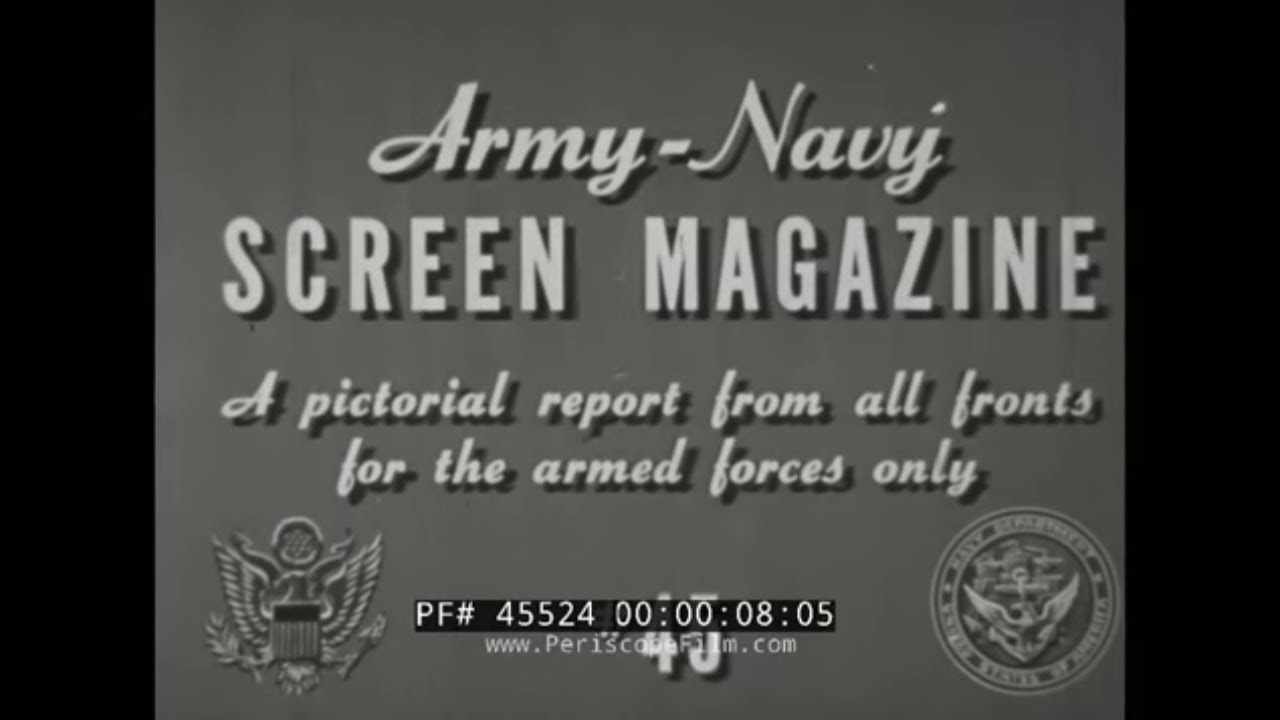 ARMY NAVY SCREEN MAGAZINE #45   JAPANESE-AMERICAN 442nd REGIMENTAL COMBAT TEAM 1944 ELECTION  45524