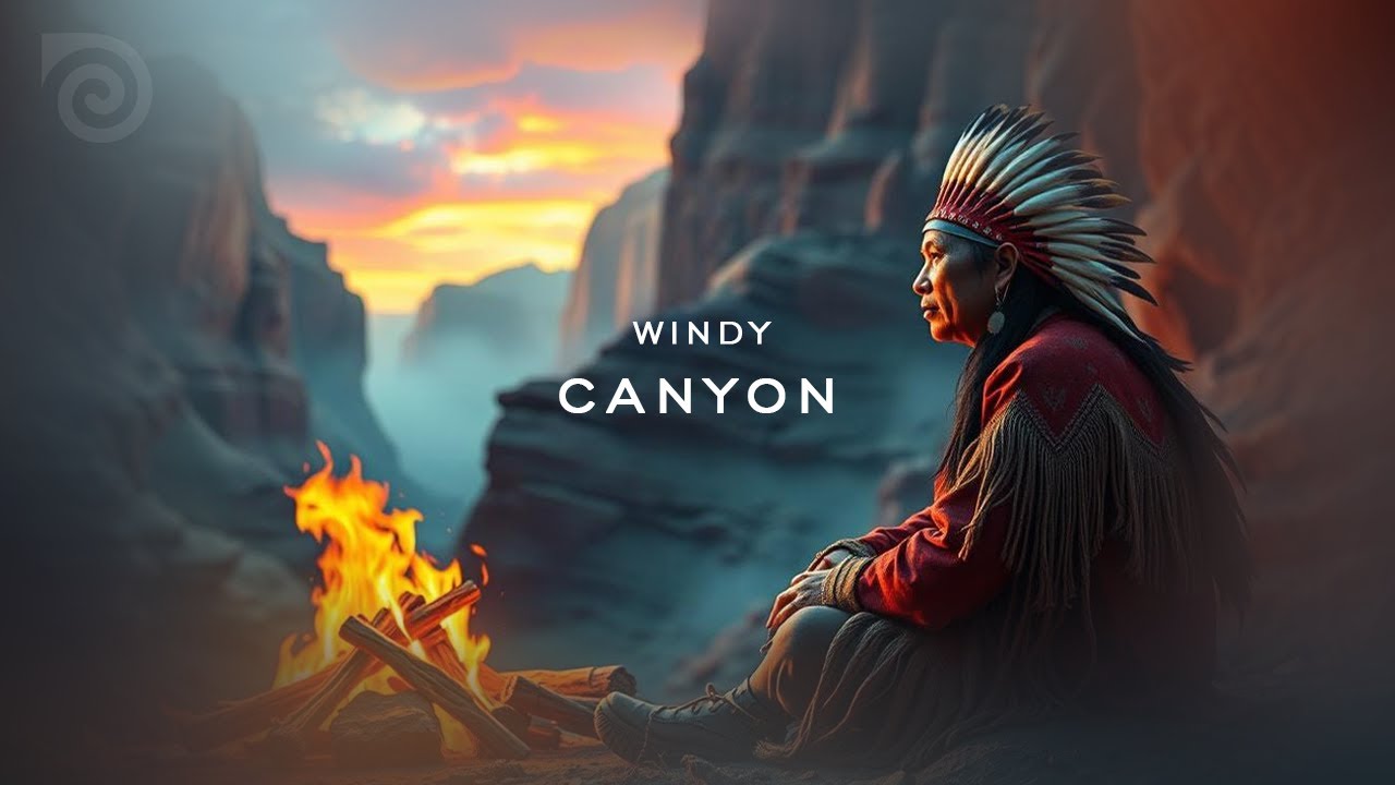 WINDY CANYON - ONE HOUR OF NATIVE FLUTE MUSIC FOR SLEEP AND RELAXATION, MEDITATIVE SOUNDSCAPE