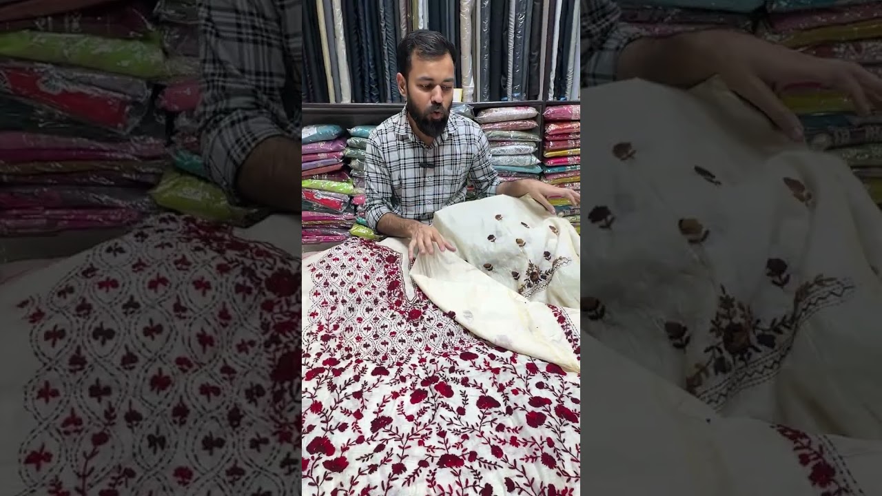 Handmade designer suits girlish suits at Khurana cloth house barara 
