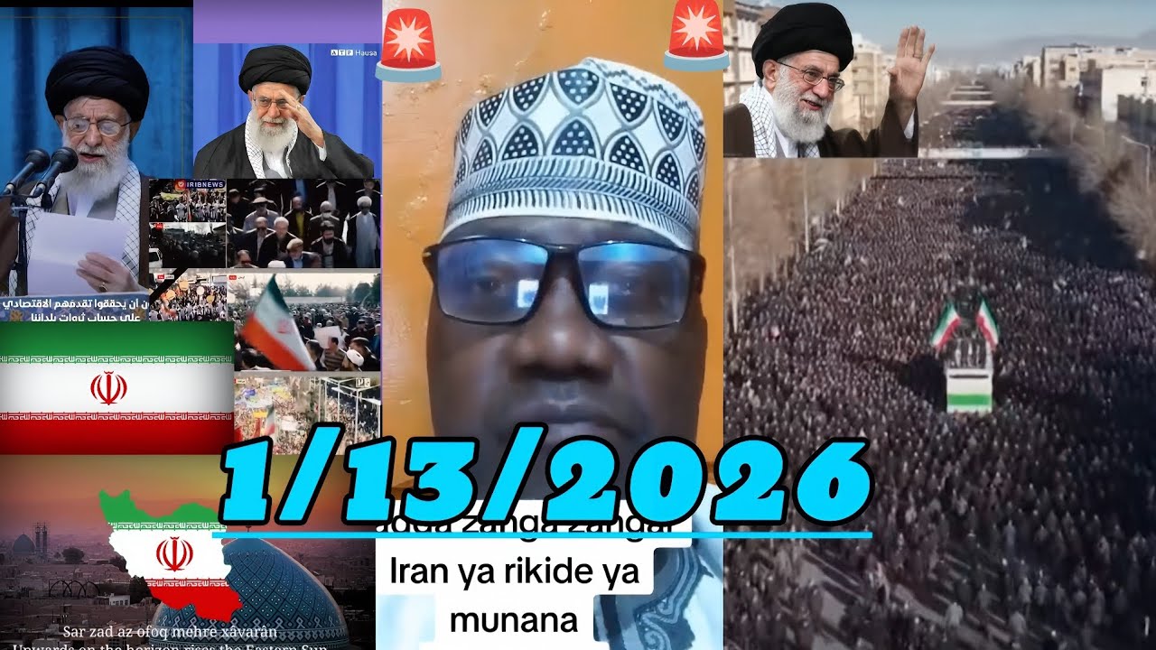 🚨 1/13/2026 Iran 🇮🇷 zanga-zangar abubuwan da suka faru