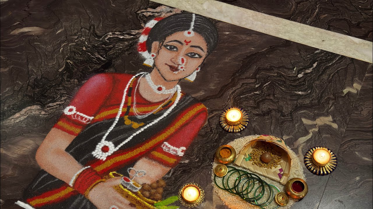 Beautiful Sankranthi special rangoli #designs #tutorial #easyrangali #indianart #festivevibes