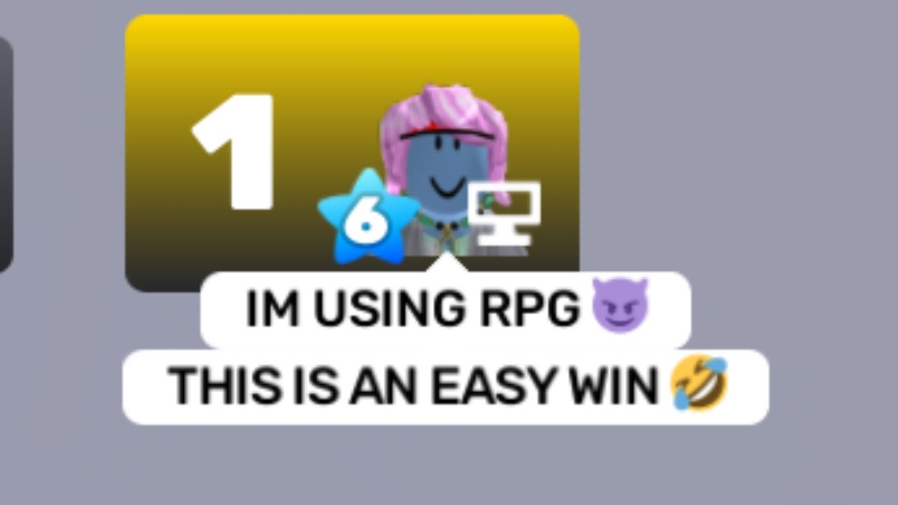 When your opponent uses the RPG in Rivals...