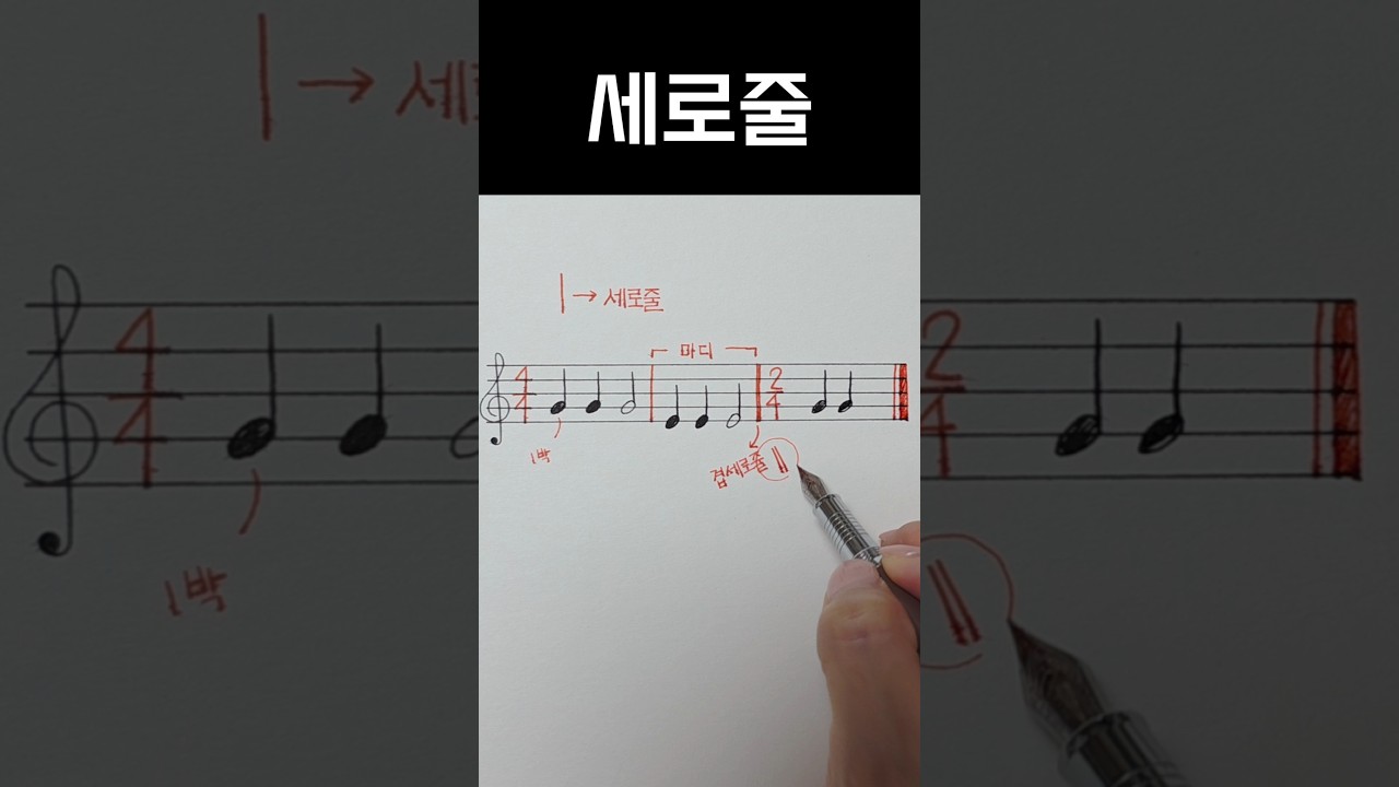 세로줄 #마디 #세로줄