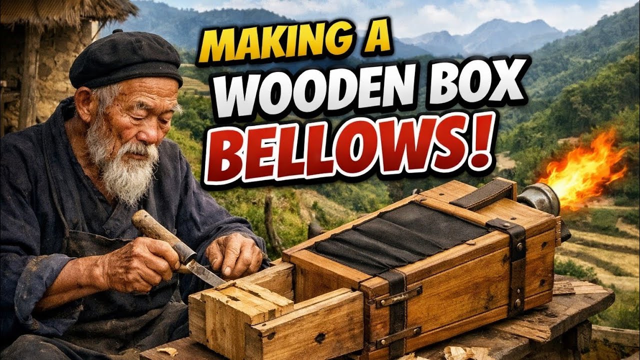 Building a Traditional Chinese Box Bellows from Wood