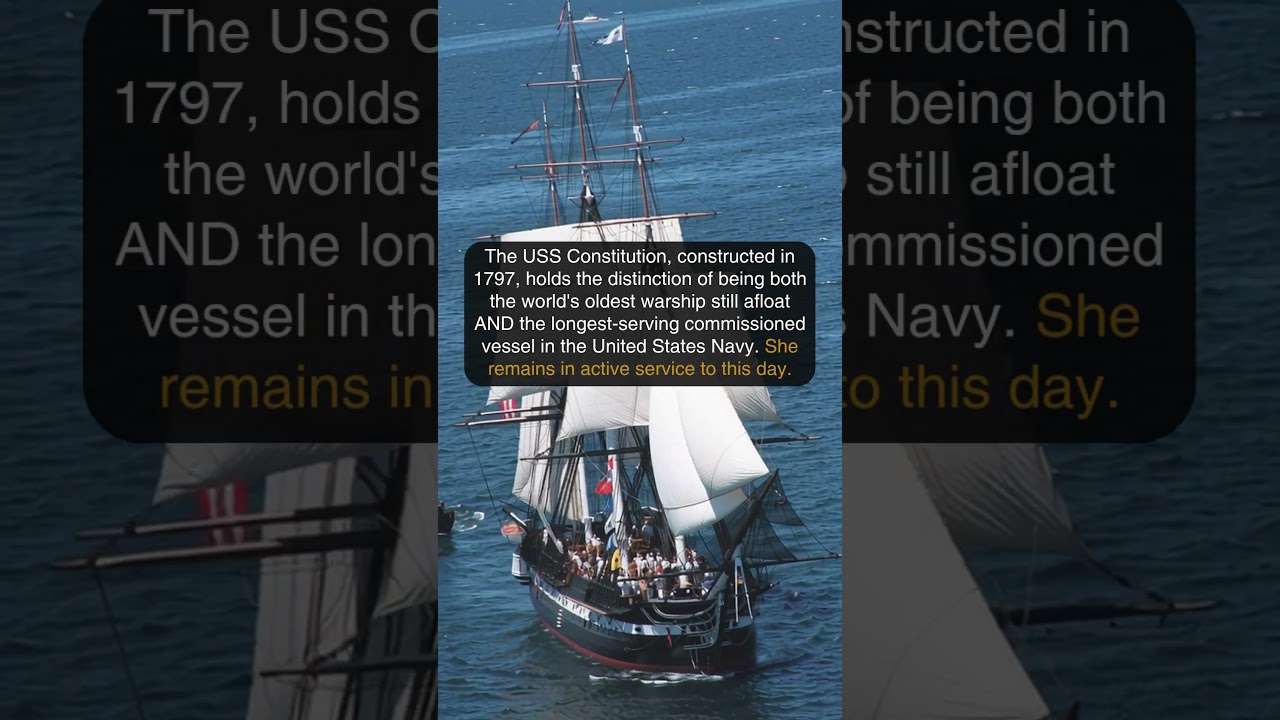 USS Constitution: The World&rsquo;s Oldest Warship Still Afloat #history #warstories #ussconstitution